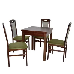 Wohnen Küchentisch Essgruppe in Nussbaum - Solida (fünfteilig)