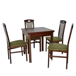 Wohnen Küchentisch Essgruppe in Nussbaum - Solida (fünfteilig)