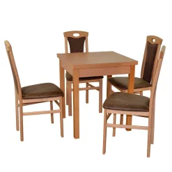 Wohnen Küchentisch Möbelset in Buche - Uminia (fünfteilig)