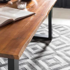 Wohnen Küchentisch mit Drehstühlen Set - Zyra (fünfteilig)