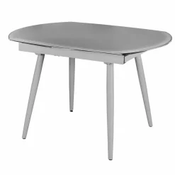 Wohnen Designermöbel*Küchentisch Sectian aus Glas Grau