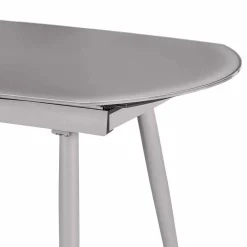 Wohnen Designermöbel*Küchentisch Sectian aus Glas Grau