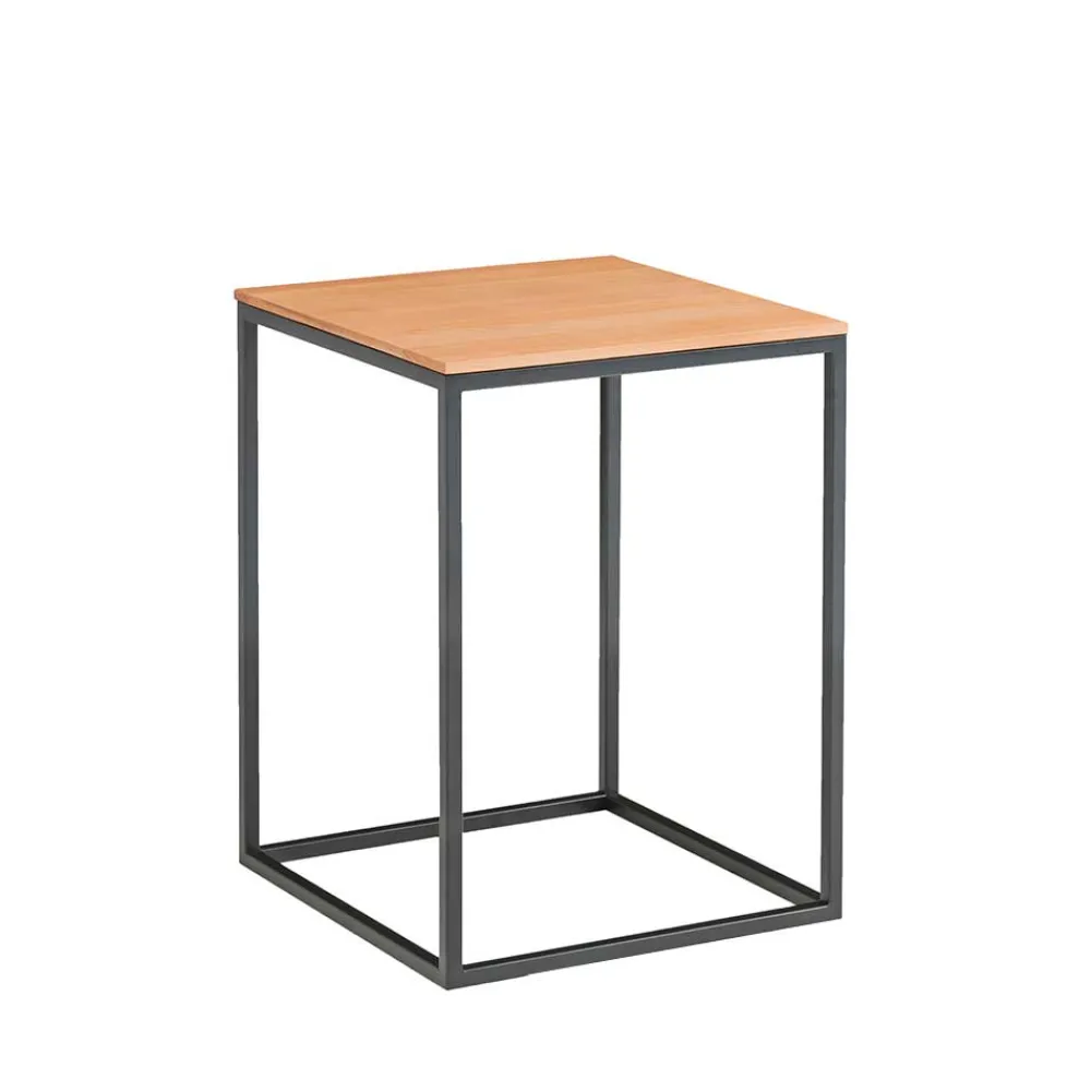 Wohnen Kernbuche Beistelltisch im Würfeldesign - Sidrana