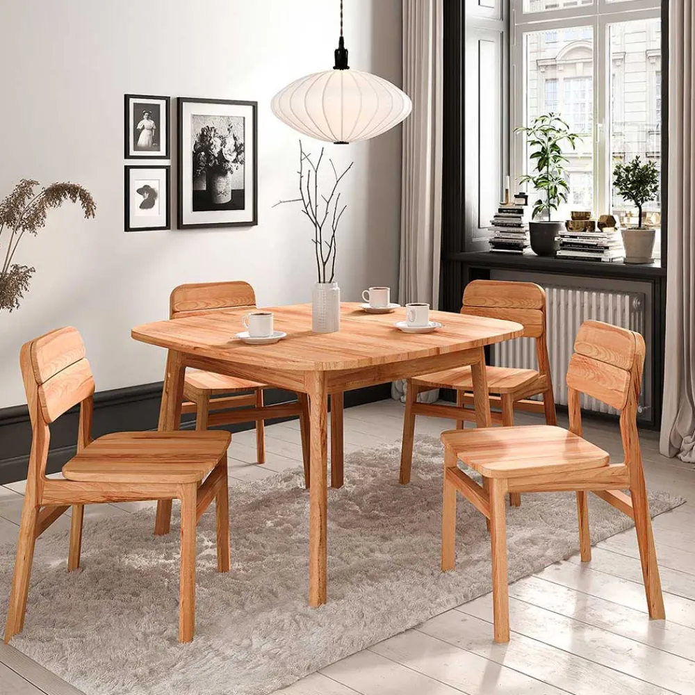 Wohnen Kernbuche Esszimmertisch mit 90 cm Tiefe - Lana