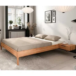 Wohnen Kernbuche Holzbett - kein Kopfteil - Cow