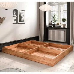 Wohnen Kernbuche Holzbett - kein Kopfteil - Cow