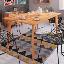 Wohnen Kernbuche Holztisch mit 90 cm Breite - Junola