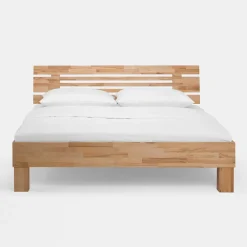 Wohnen Naturholzmöbel|Betten*Kernbuche Massivholzbett Bevallia mit Nachttisch (zweiteilig)