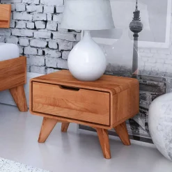 Wohnen Kommoden|Nachttische*Kernbuche Nachtkommode 47x33x30 cm - Junola