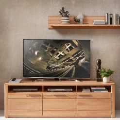 Wohnen Kernbuche TV Lowboard 190 cm breit - Amyonta