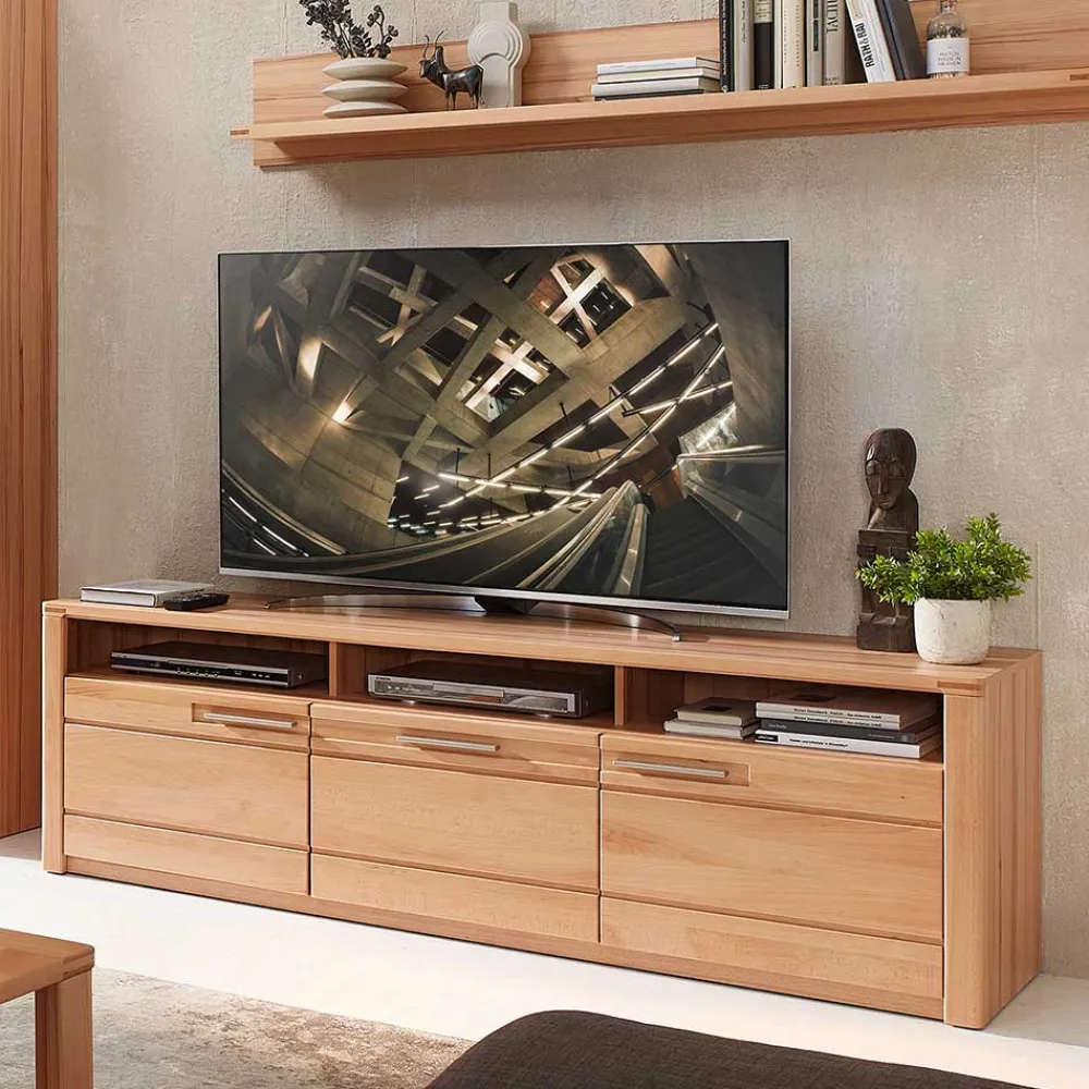 Wohnen Kernbuche TV Lowboard 190 cm breit - Amyonta