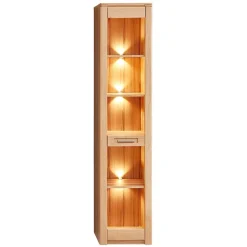 Wohnen Kernbuche Vitrine mit einer Tür - Amyonta