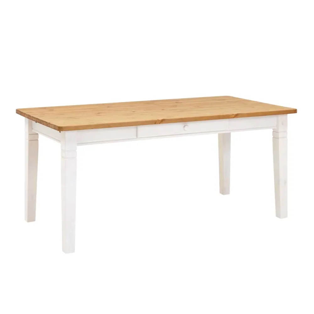 Wohnen Kiefer Esstisch Sibiuta mit Schubladen