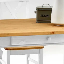 Wohnen Kiefer Esstisch Sibiuta mit Schubladen