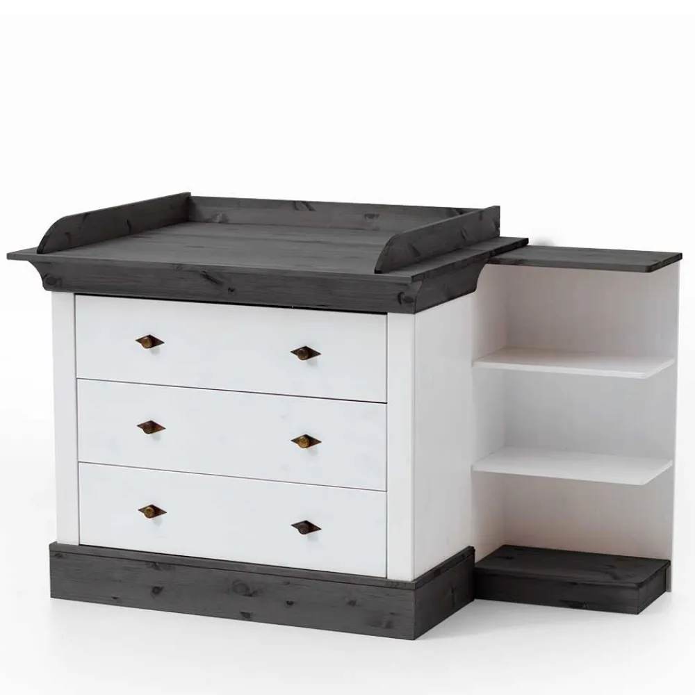 Wohnen Kinderkommoden|Wickelkommoden*Kiefer Kinder Kommode auch mit Wickelaufsatz - Mirandesca