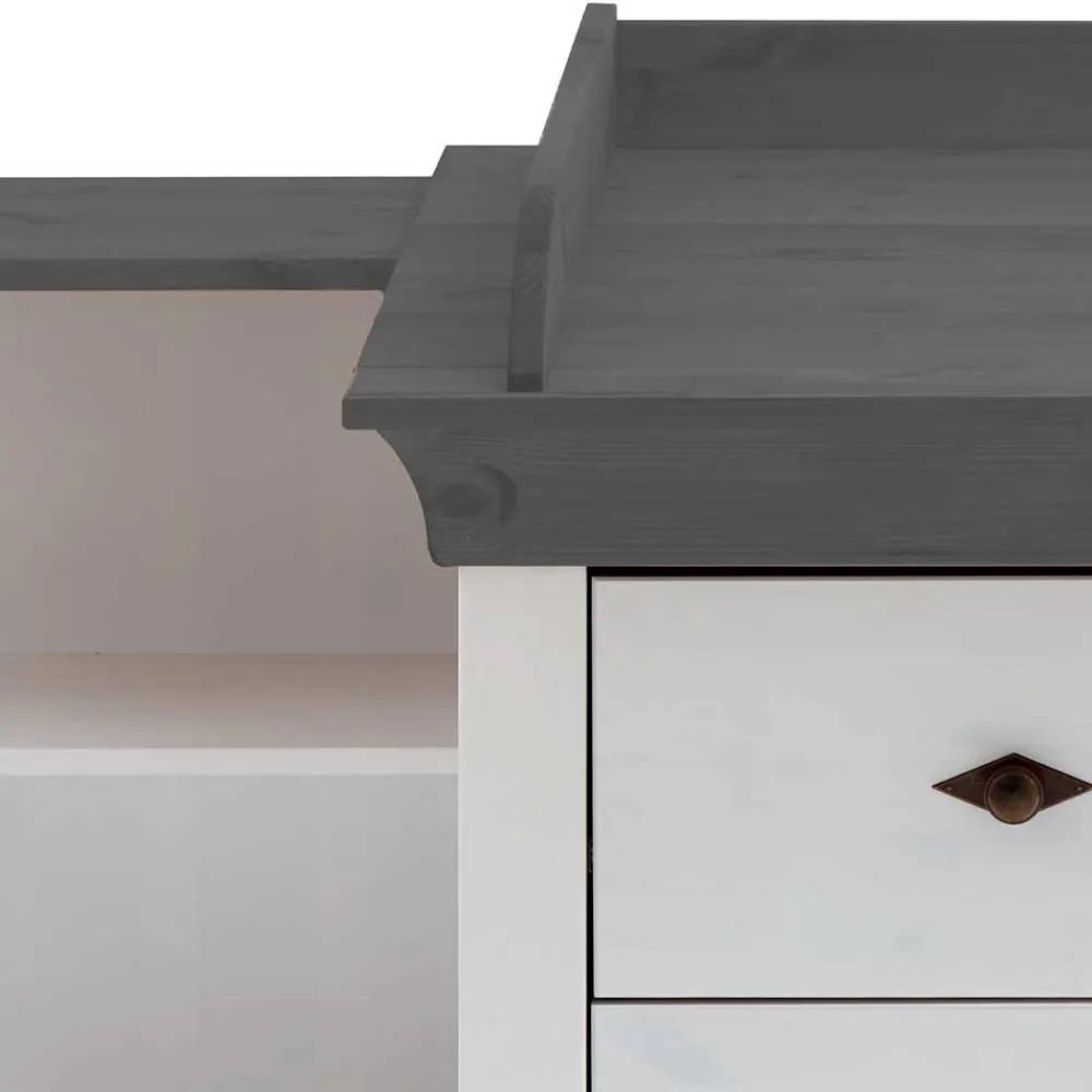 Wohnen Kinderkommoden|Wickelkommoden*Kiefer Kinder Kommode auch mit Wickelaufsatz - Mirandesca