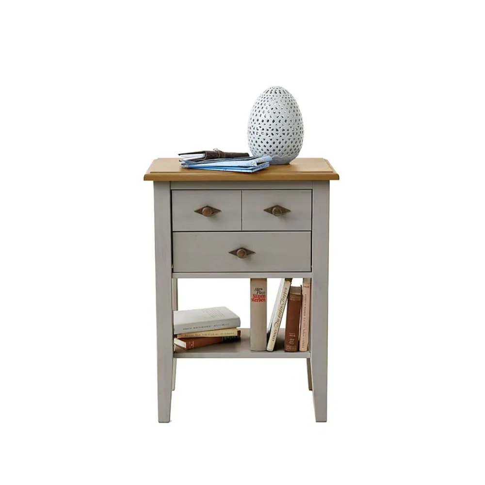 Wohnen Sideboards & Kommoden|Landhausmöbel*Kiefer Kommode Cempino in Grau