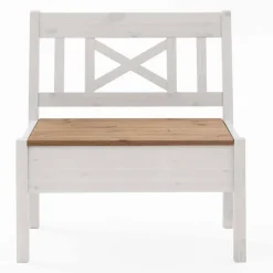 Wohnen Schuhschränke|Küchenbänke*Kiefer Truhenbank Lugon im Landhausstil