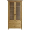 Wohnen Vitrinen|Wohnzimmer-Vitrinen*Kiefer Vitrinenschrank geölt & gebeizt - Jessma