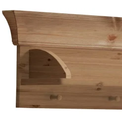 Wohnen Kinderregale*Kiefer Wandhängeregal mit 5 Haken - Piatra