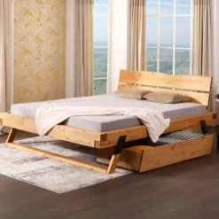 Wohnen Kiefernholz Bett auf Kufen - Kalastania