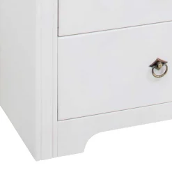 Wohnen Sideboards*Kiefernholz Kommode in Weiß lackiert - Velriva I