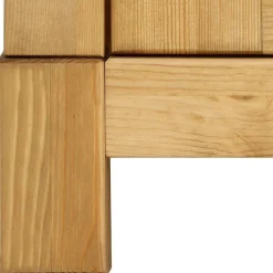 Wohnen Kiefernholz Kommode mit Metallgriffen - Lavronica