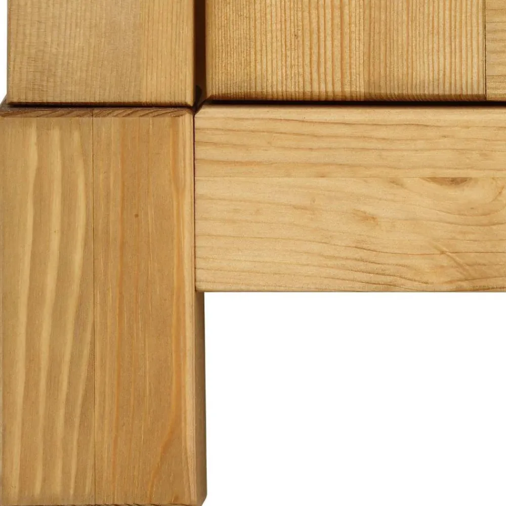 Wohnen Kiefernholz Kommode mit Metallgriffen - Lavronica