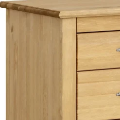 Wohnen Kiefernholz Kommode mit Metallgriffen - Lavronica