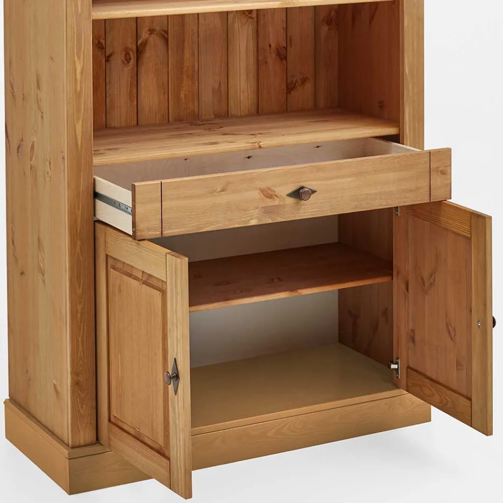 Wohnen Esszimmerregale|Regale*Kiefernholz Landhaus Regal 108x203x45 cm - Piatra