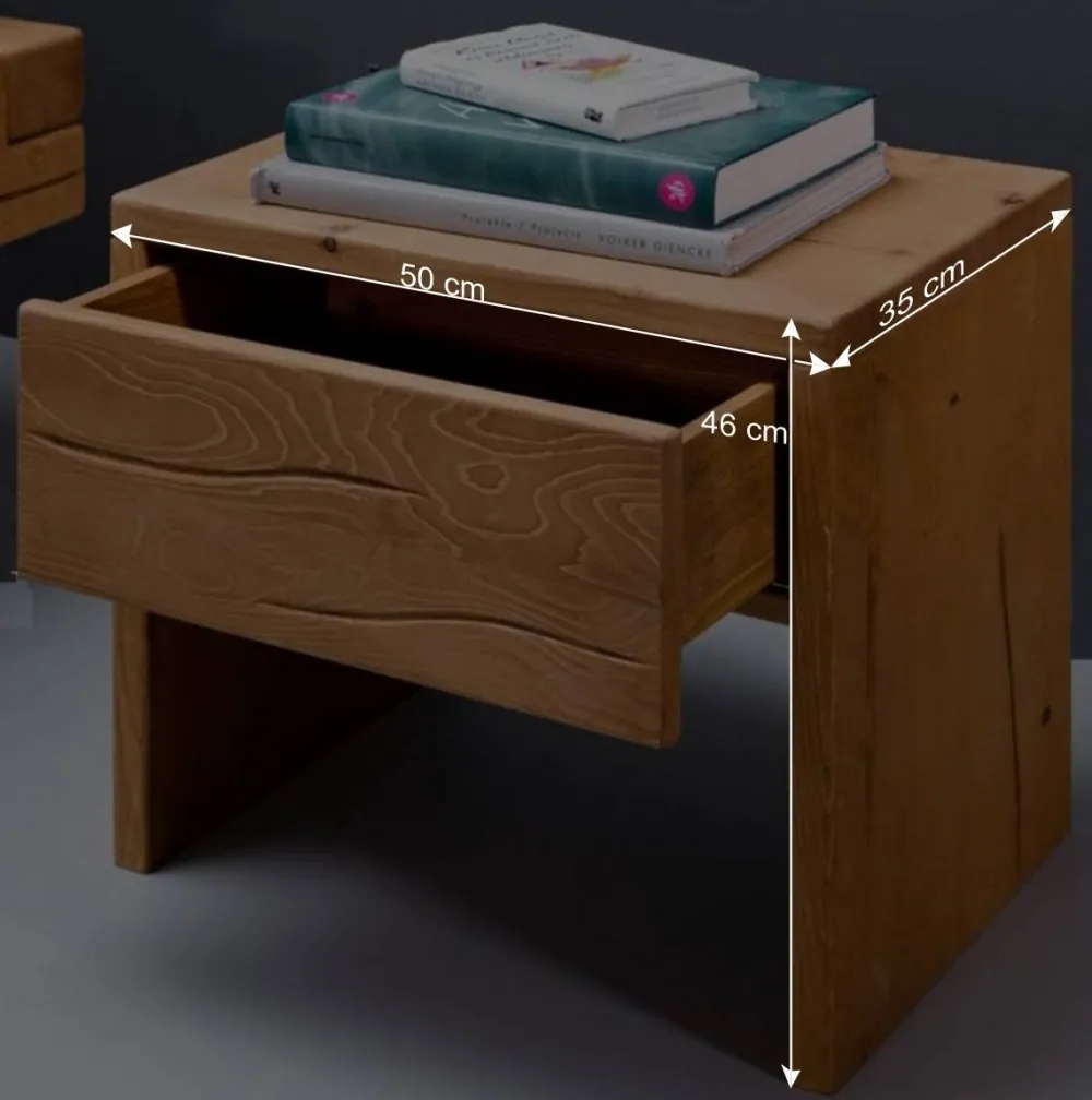 Wohnen Sideboards & Kommoden|Kommoden*Kiefernholz Nachtkonsole mit Schublade - Duane