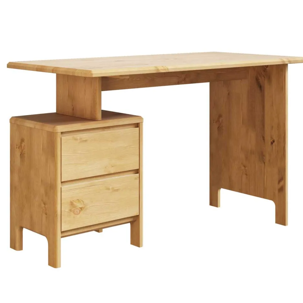 Kinder Wohnen Kiefernholz Schreibtisch gebeizt und geölt - Malpelo