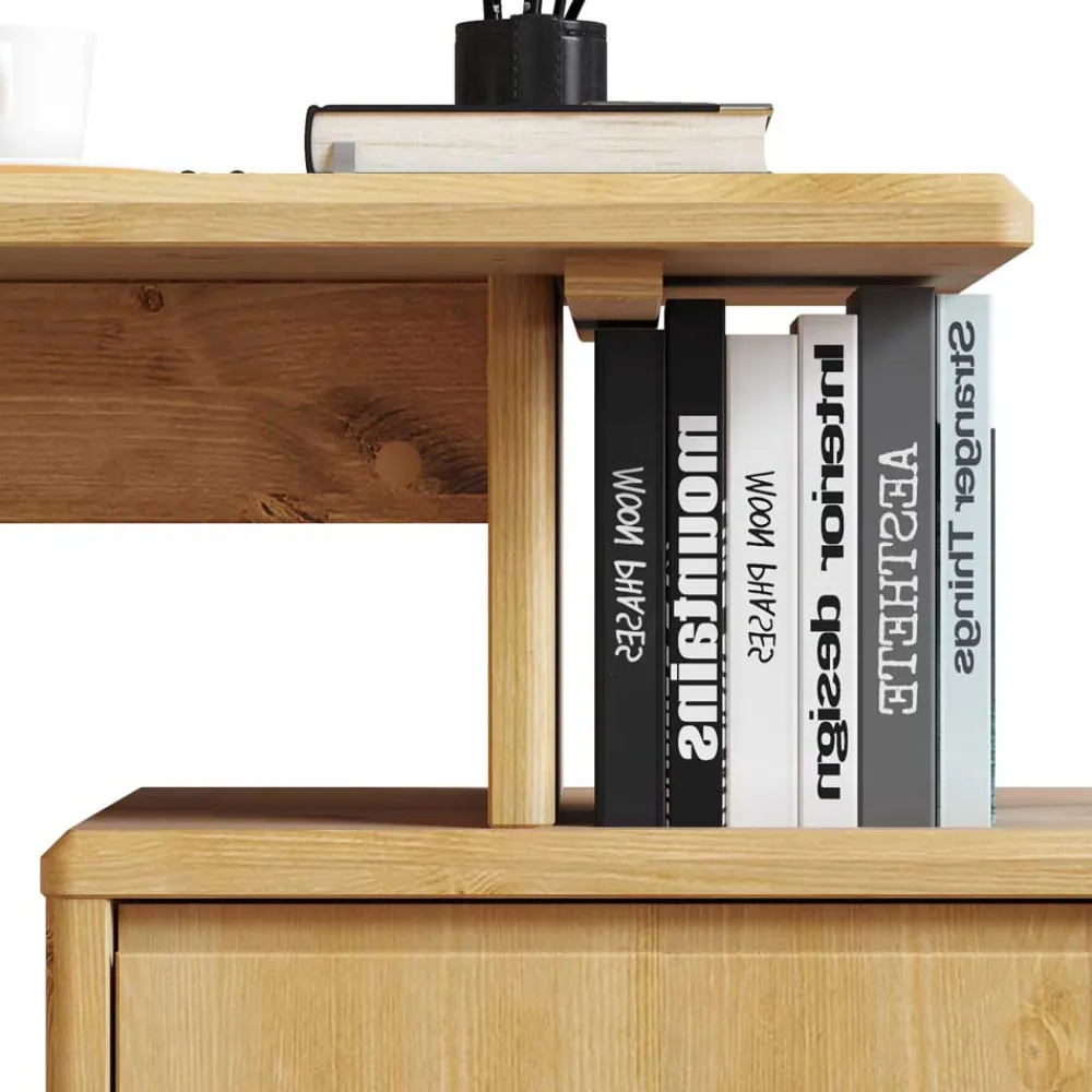 Kinder Wohnen Kiefernholz Schreibtisch gebeizt und geölt - Malpelo