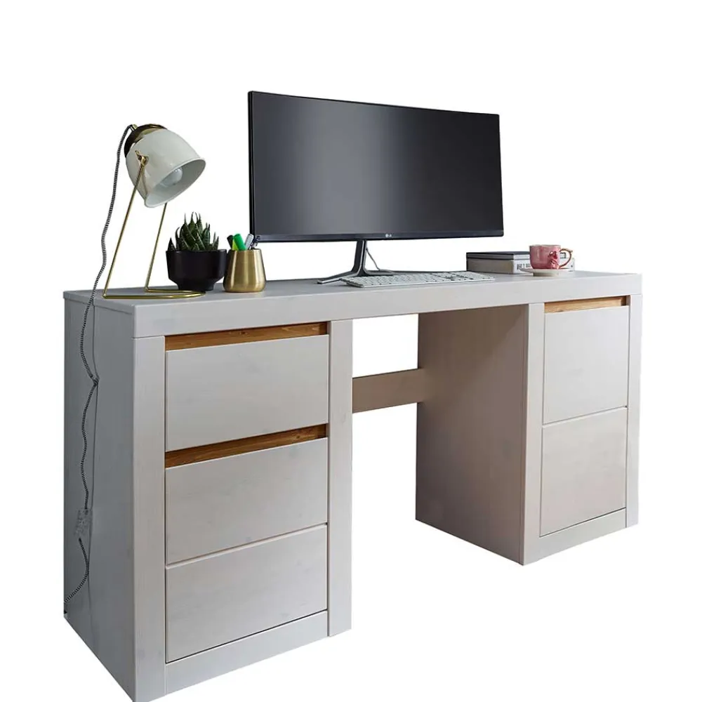 Wohnen Jugendzimmertische|Kinderschreibtische*Kiefernholz Schreibtisch modern - Meuvrun