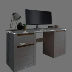 Wohnen Jugendzimmertische|Kinderschreibtische*Kiefernholz Schreibtisch modern - Meuvrun