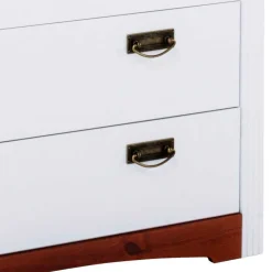 Wohnen Landhausmöbel|Küchenschränke*Kiefernholz Schubladen Kommode zweifarbig - Beapta