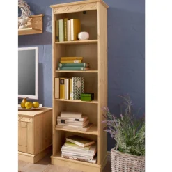 Wohnen Kiefernholz Standregal mit fünf Fächern - Goro