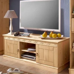 Wohnen Kiefernholz TV-Board im Landhausstil - Goro