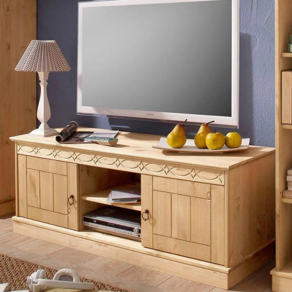 Wohnen Kiefernholz TV-Board im Landhausstil - Goro