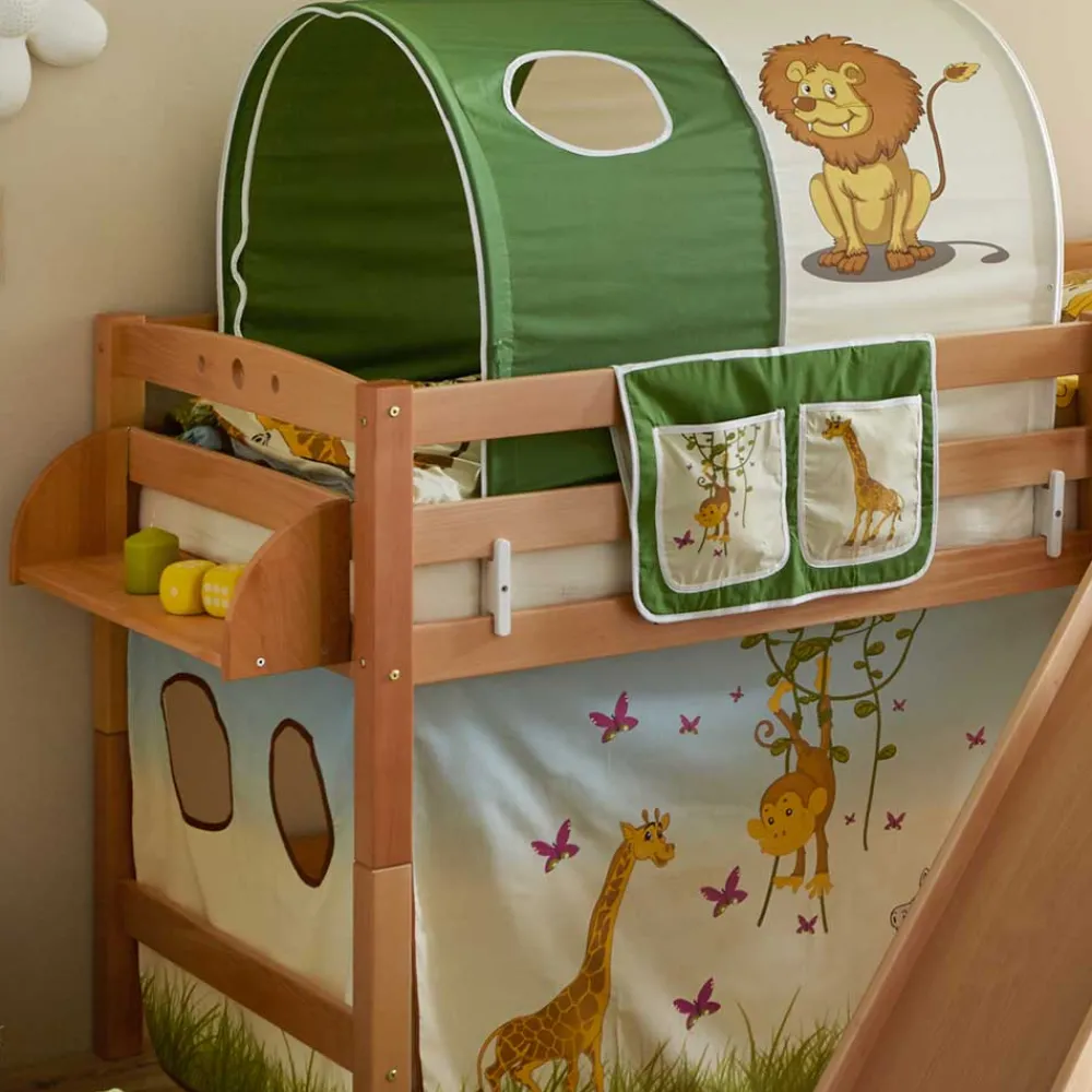 Kinder Wohnen Kinder Buche Rutschebett in Natur - Howard
