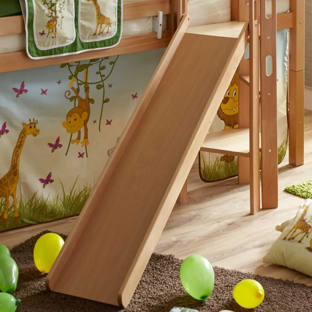 Kinder Wohnen Kinder Buche Rutschebett in Natur - Howard