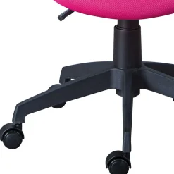 Kinder Wohnen Kinder Drehstuhl in Pink & Weiß mit Schwarz - Dario