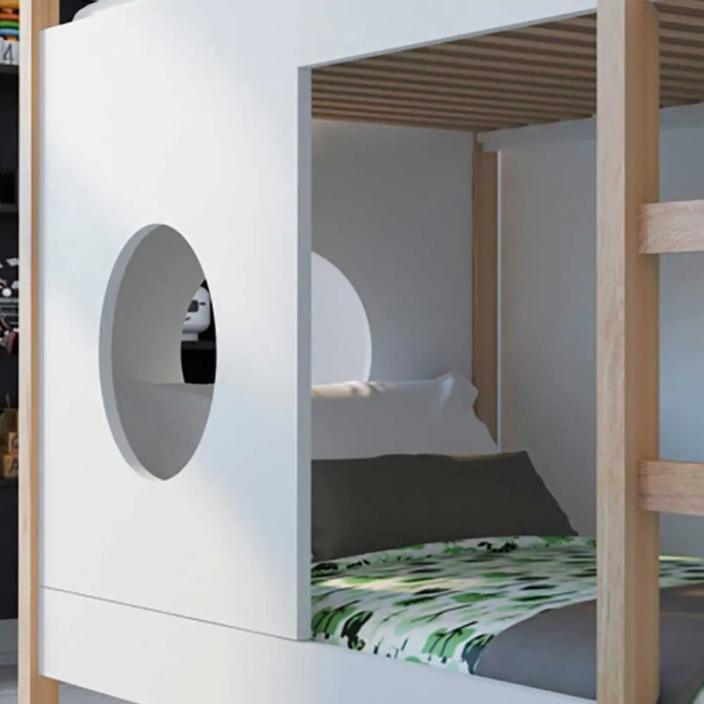 Wohnen Kindermöbel|Kinderbetten*Kinder Etagenbett im Skandinavischen Wohnstil - Vathurias