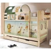Kinder Wohnen Kinder Kiefernholz-Stockbett in Natur - Nioara