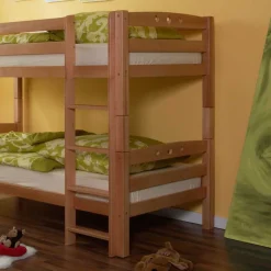 Kinder Wohnen Kinderetagenbett Luanu aus Buche
