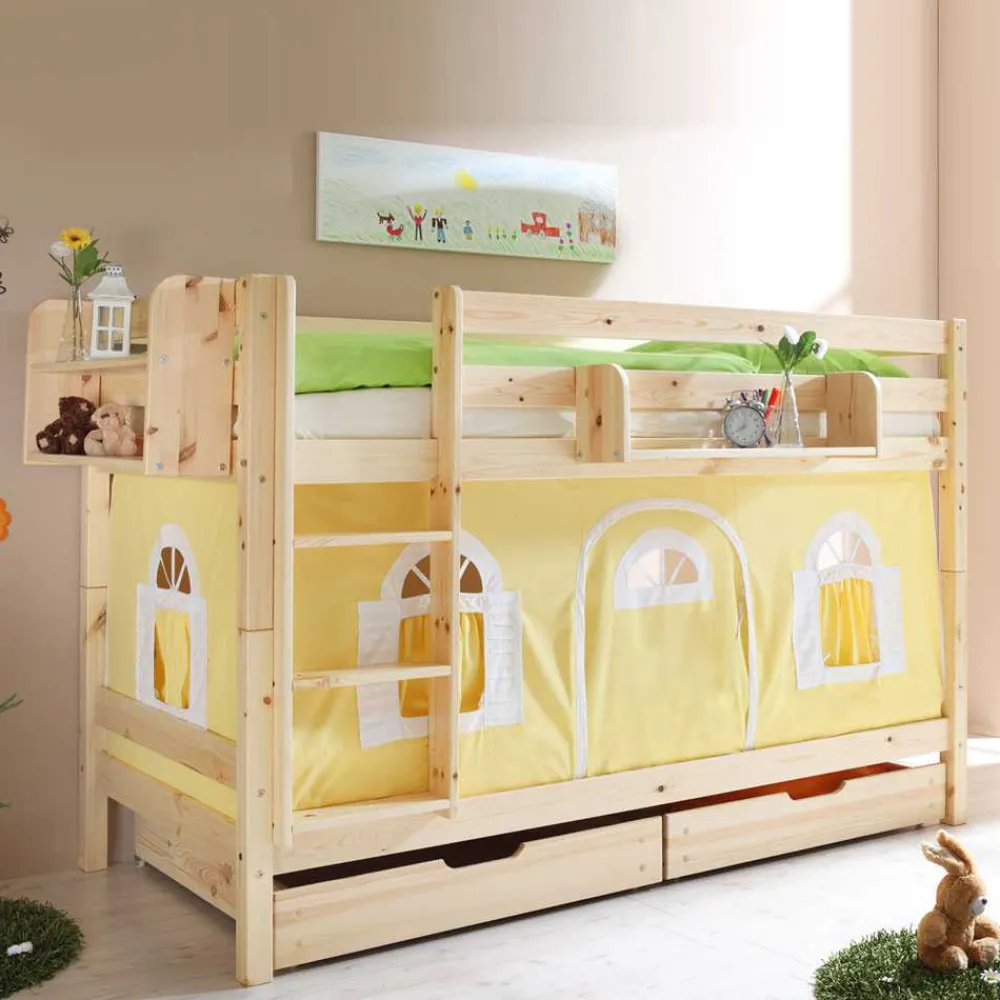 Wohnen Kindermöbel|Kinderbetten*Kinderetagenbett Nikosai in Gelb