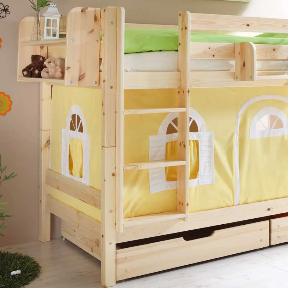 Wohnen Kindermöbel|Kinderbetten*Kinderetagenbett Nikosai in Gelb