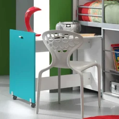 Kinder Wohnen Kinderhochbett Nowy mit ausziehbarem Schreibtisch
