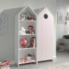 Wohnen Kinderkleiderschränke|Babyzimmerschränke*Kinderschrank & Regal im Häuser Design - Indefiva (zweiteilig)