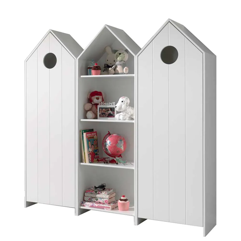 Wohnen Kinderkleiderschränke|Babyzimmerschränke*Kinderschränke & Regal im Haus Look - Indefiva I (dreiteilig)